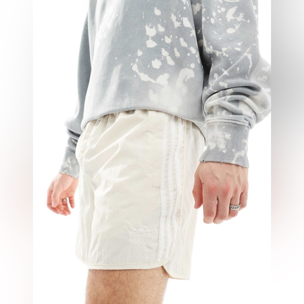 NWT Adidas Men’s Sprinter Shorts~XL~Wonder White Color~Zip Pockets~$45